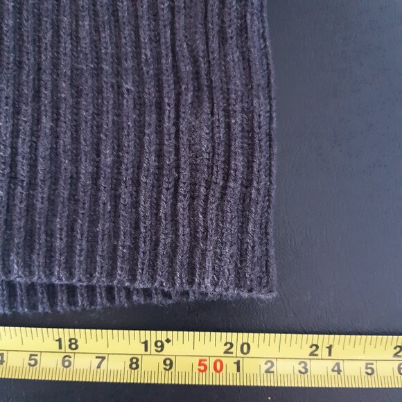 GAP SZ M Grey 100% Cotton Turtleneck Men's Vintage Sweater - Picture 14 of 15